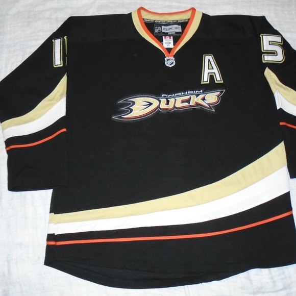 Reebok Anaheim Ducks Ryan GetzlafNHL Hockey w/ Fight Strap Jersey Size 52